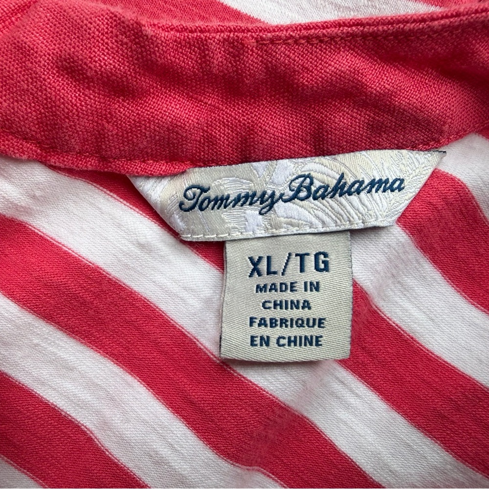 Tommy Bahama Striped Pink and White Mini Dress - Picture 5 of 7